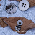 black plating custom buttons for clothing